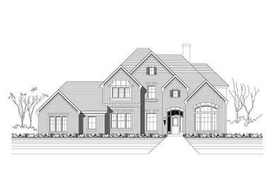 5-Bedroom, 4205 Sq Ft Luxury House Plan - 156-2068 - Front Exterior