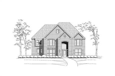 4-Bedroom, 3901 Sq Ft Luxury House Plan - 156-2116 - Front Exterior
