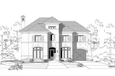 4-Bedroom, 4333 Sq Ft Mediterranean Home Plan - 156-2125 - Main Exterior