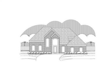 3-Bedroom, 3684 Sq Ft Contemporary House Plan - 156-2127 - Front Exterior