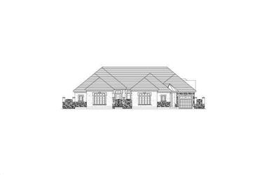 3-Bedroom, 3756 Sq Ft Tuscan House Plan - 156-2145 - Front Exterior