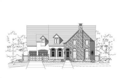 5-Bedroom, 5856 Sq Ft Luxury House Plan - 156-2159 - Front Exterior