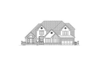 5-Bedroom, 4886 Sq Ft Luxury House Plan - 156-2168 - Front Exterior