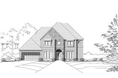 5-Bedroom, 4133 Sq Ft Luxury House Plan - 156-2177 - Front Exterior