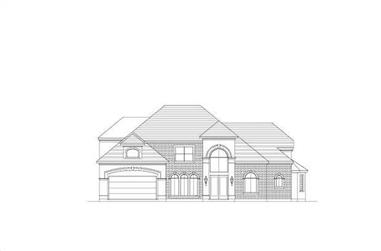 5-Bedroom, 4201 Sq Ft Luxury Home Plan - 156-2180 - Main Exterior