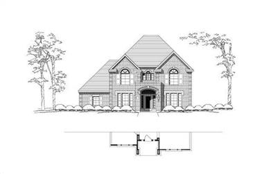 4-Bedroom, 4016 Sq Ft Luxury House Plan - 156-2188 - Front Exterior