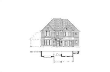 4-Bedroom, 3674 Sq Ft Luxury House Plan - 156-2194 - Front Exterior