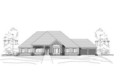 4-Bedroom, 3363 Sq Ft Country Home Plan - 156-2197 - Main Exterior