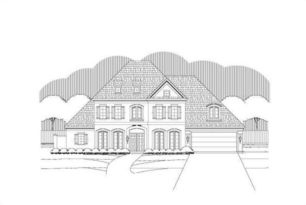 Luxury home (ThePlanCollection: Plan #156-2206)