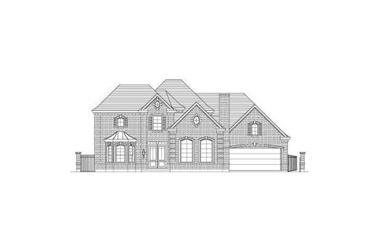 4-Bedroom, 4582 Sq Ft Luxury House Plan - 156-2207 - Front Exterior