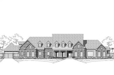 5-Bedroom, 5509 Sq Ft Country Home Plan - 156-2209 - Main Exterior