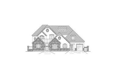 5-Bedroom, 5494 Sq Ft Country House Plan - 156-2210 - Front Exterior