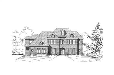 5-Bedroom, 6533 Sq Ft Luxury House Plan - 156-2216 - Front Exterior