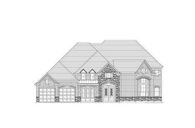 4-Bedroom, 4275 Sq Ft Country Home Plan - 156-2223 - Main Exterior