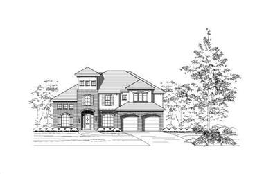 4-Bedroom, 4144 Sq Ft Country House Plan - 156-2227 - Front Exterior