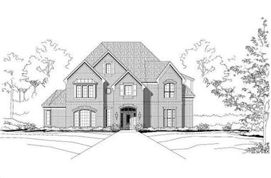 5-Bedroom, 4679 Sq Ft Luxury House Plan - 156-2241 - Front Exterior