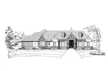 4-Bedroom, 3787 Sq Ft Country Home Plan - 156-2245 - Main Exterior