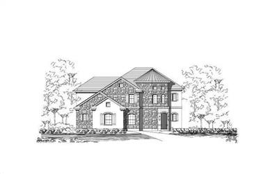 3-Bedroom, 3400 Sq Ft Country Home Plan - 156-2247 - Main Exterior