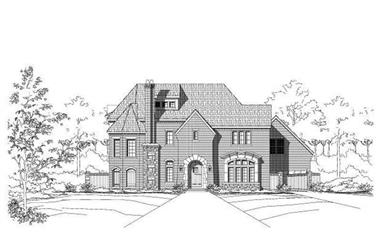 3-Bedroom, 5197 Sq Ft French House Plan - 156-2248 - Front Exterior