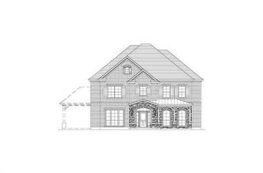 5-Bedroom, 4339 Sq Ft Country House Plan - 156-2256 - Front Exterior