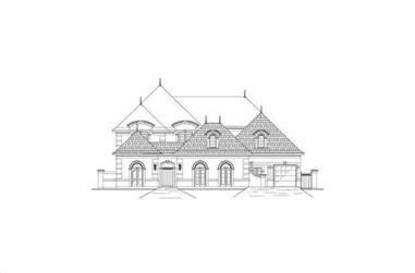 6-Bedroom, 5494 Sq Ft French Home Plan - 156-2257 - Main Exterior