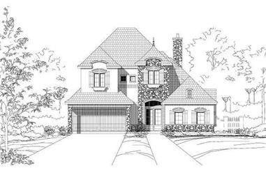 3-Bedroom, 3436 Sq Ft Country Home Plan - 156-2265 - Main Exterior