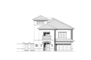 3-Bedroom, 3961 Sq Ft Tuscan Home Plan - 156-2293 - Main Exterior