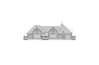 3-Bedroom, 3940 Sq Ft Luxury House Plan - 156-2295 - Front Exterior