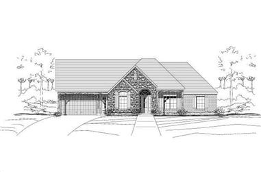 4-Bedroom, 3013 Sq Ft Country House Plan - 156-2305 - Front Exterior