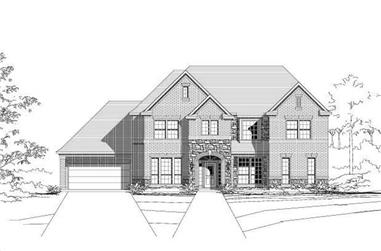 6-Bedroom, 4157 Sq Ft Luxury House Plan - 156-2314 - Front Exterior