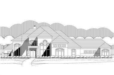 4-Bedroom, 4459 Sq Ft Contemporary House Plan - 156-2323 - Front Exterior