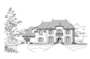 5-Bedroom, 6407 Sq Ft Luxury House Plan - 156-2332 - Front Exterior