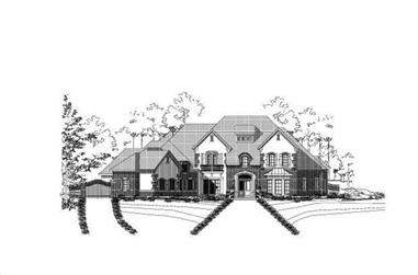 5-Bedroom, 6998 Sq Ft Country Home Plan - 156-2347 - Main Exterior