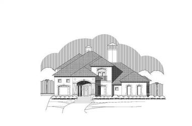 4-Bedroom, 5158 Sq Ft Luxury House Plan - 156-2359 - Front Exterior