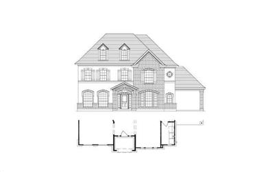 4-Bedroom, 3734 Sq Ft Luxury House Plan - 156-2363 - Front Exterior