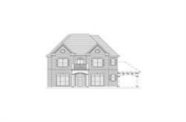 5-Bedroom, 3995 Sq Ft Colonial Home Plan - 156-2376 - Main Exterior