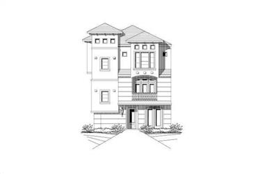 3-Bedroom, 2227 Sq Ft Luxury House Plan - 156-2380 - Front Exterior