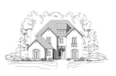 4-Bedroom, 3883 Sq Ft Country House Plan - 156-2393 - Front Exterior