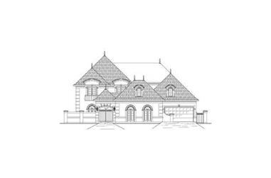 5-Bedroom, 5079 Sq Ft French House Plan - 156-2424 - Front Exterior