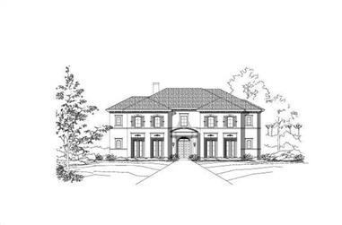 4-Bedroom, 5629 Sq Ft Country Home Plan - 156-2427 - Main Exterior