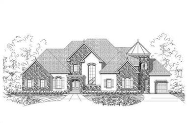 4-Bedroom, 6192 Sq Ft Country Home Plan - 156-2428 - Main Exterior