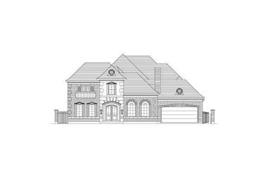 6-Bedroom, 5514 Sq Ft French House Plan - 156-2449 - Front Exterior