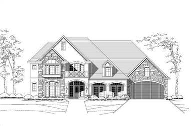 4-Bedroom, 4345 Sq Ft Country Home Plan - 156-2451 - Main Exterior