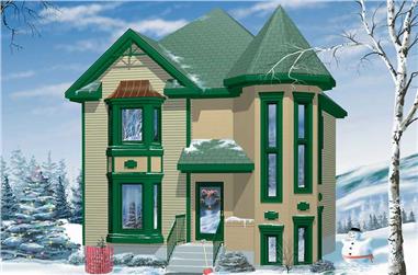 3-Bedroom, 1412 Sq Ft Small House Plans - 157-1062 - Main Exterior