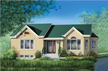 2-Bedroom, 1139 Sq Ft Ranch Home Plan - 157-1100 - Main Exterior