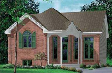 2-Bedroom, 1071 Sq Ft Small House Plans - 157-1108 - Main Exterior