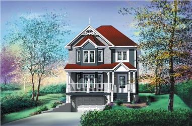 3-Bedroom, 1332 Sq Ft Ranch House Plan - 157-1124 - Front Exterior