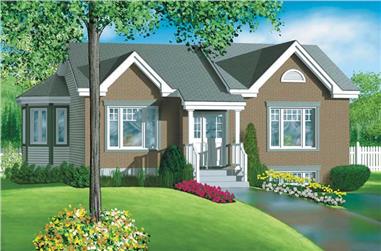 2-Bedroom, 1008 Sq Ft Ranch Home Plan - 157-1170 - Main Exterior