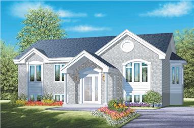 3-Bedroom, 1166 Sq Ft Ranch House Plan - 157-1203 - Front Exterior