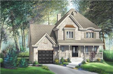 3-Bedroom, 2148 Sq Ft Country Home Plan - 157-1212 - Main Exterior